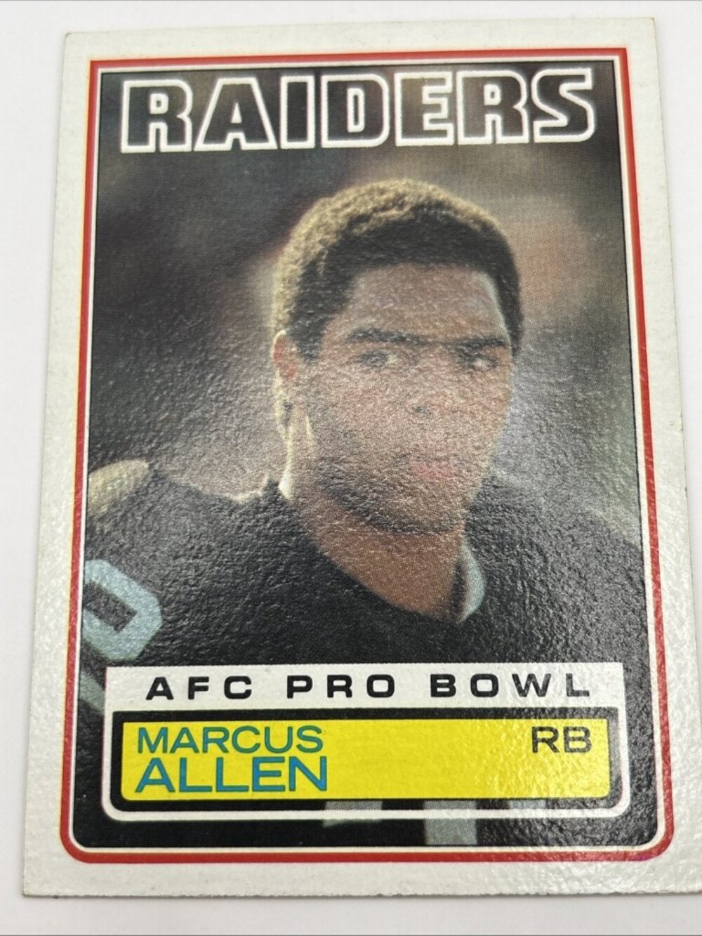 1983 Topps - Marcus Allen #294 (RC) Raiders - AFC Pro Bowl Running Back - HOF